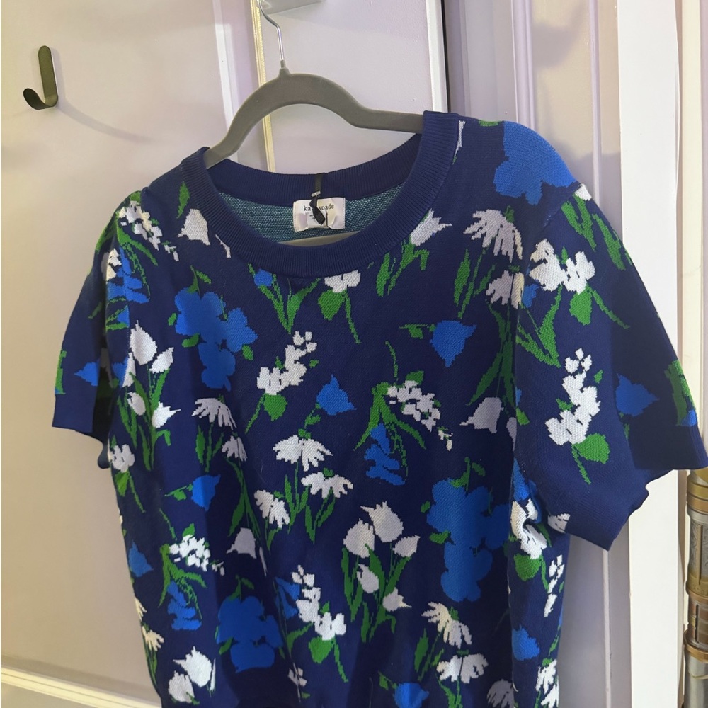 Kate Spade for Target Blue and White Floral Knit Set 1X